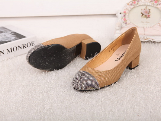 CHANEL Shallow mouth Block heel Shoes Women--056